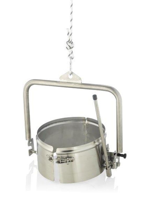 Dispositif de basculement Logar pour cuve 35/50 kg, acier inoxydable