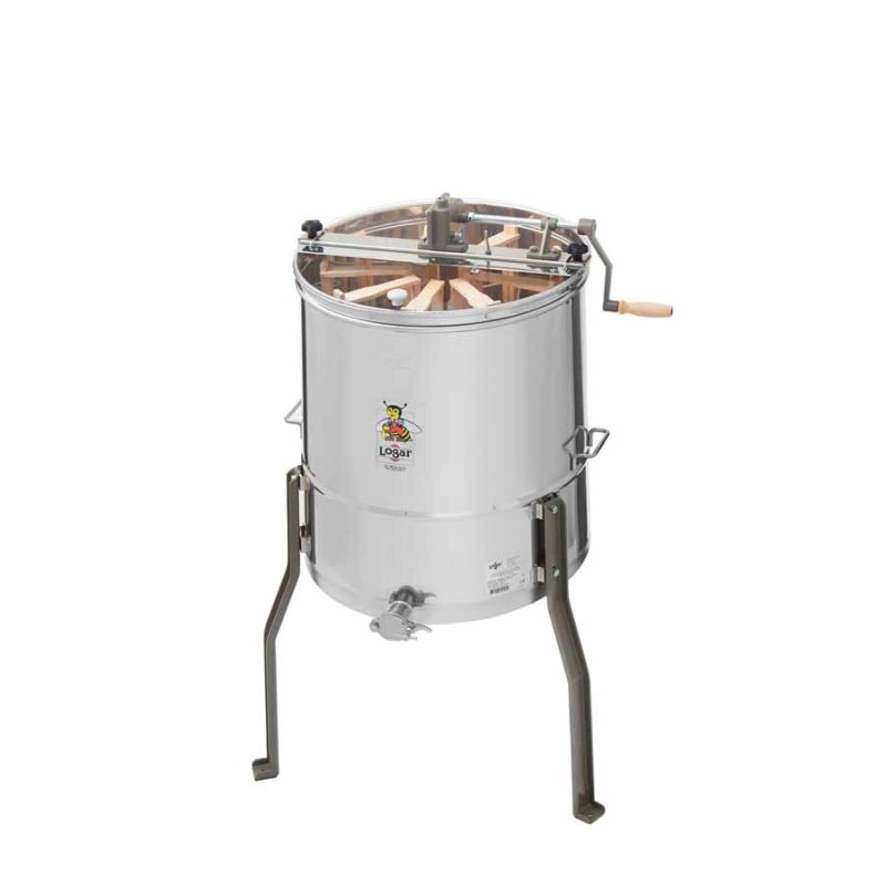 Extracteur radial Logar 9 cadres, cuve Ø 52 cm, entraînement manuel