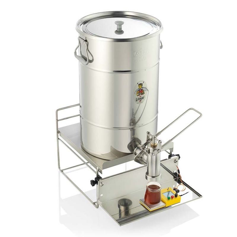 Set Remplisseuse à miel Logar avec robinet sans goutte – Réf. 7292