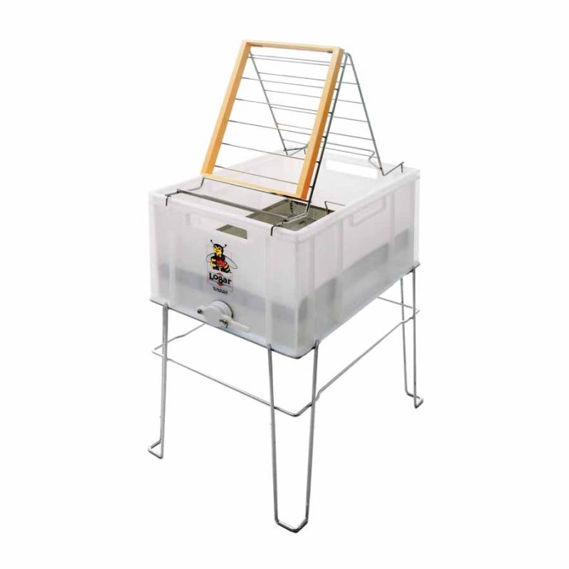 Bac de désoperculation PVC avec support et fond grillagé AŽ (Réf. 8032)